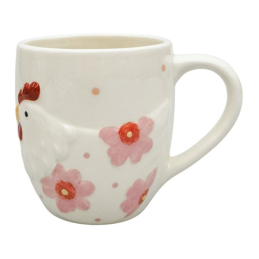 Poppy Chicken Mug - Pink