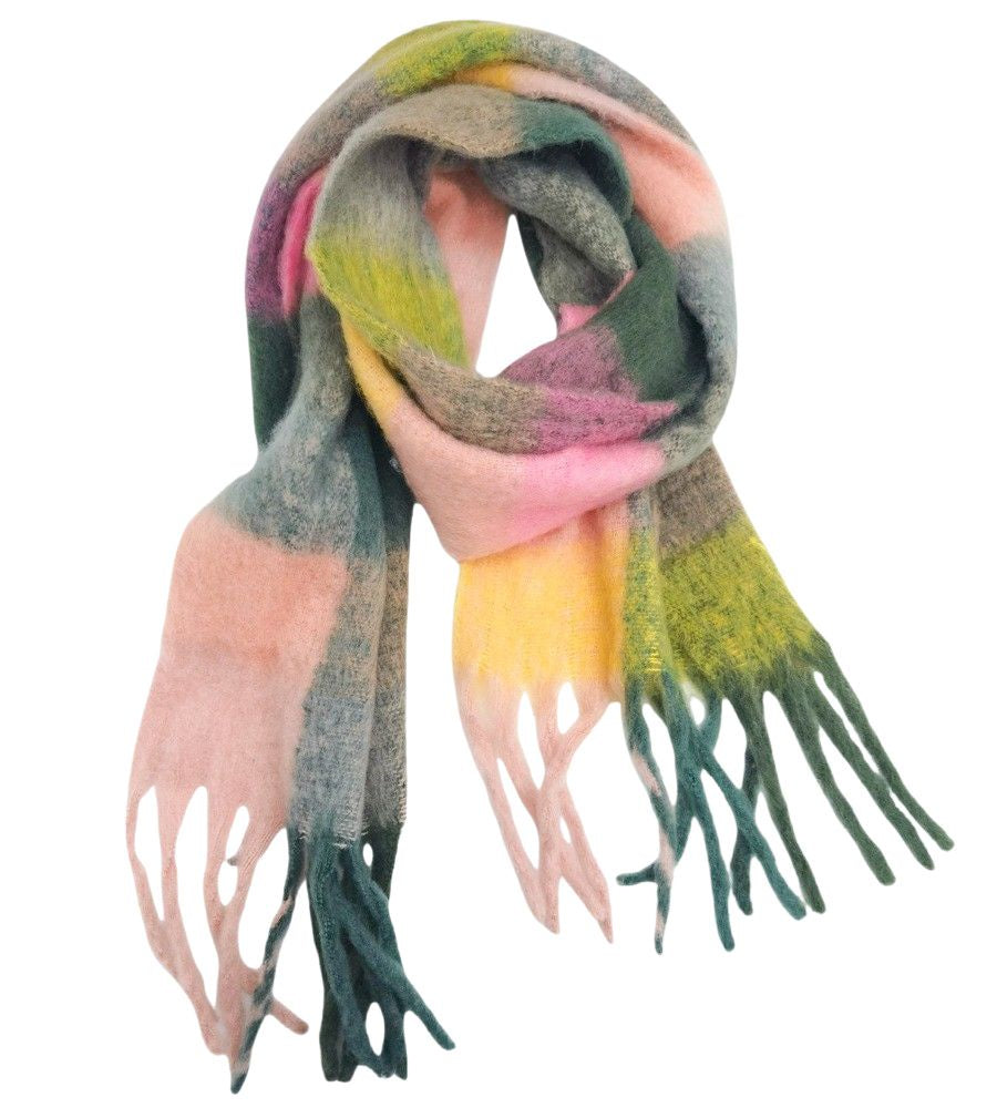 Quincey Scarf Green &amp; Yellow