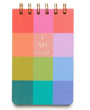 Rainbow Check Twin Wire Notepad