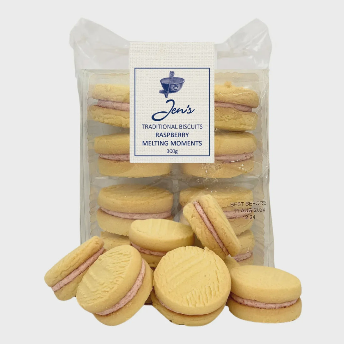 Jens Raspberry Melting Moments 300g