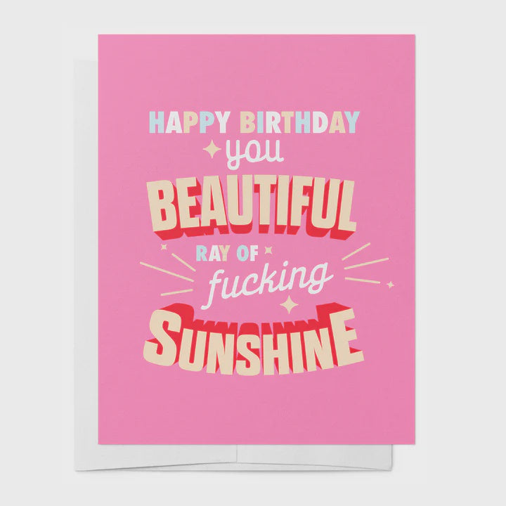 Ray Of Sunshine Birthday Greeting Card