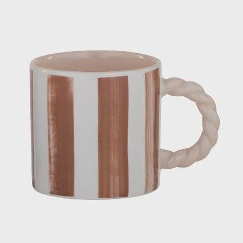 Rayado Ceramic Mug - Terra &amp; Nude