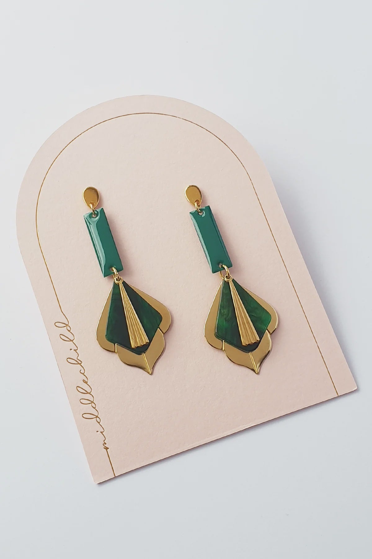 Recital Earrings - Green