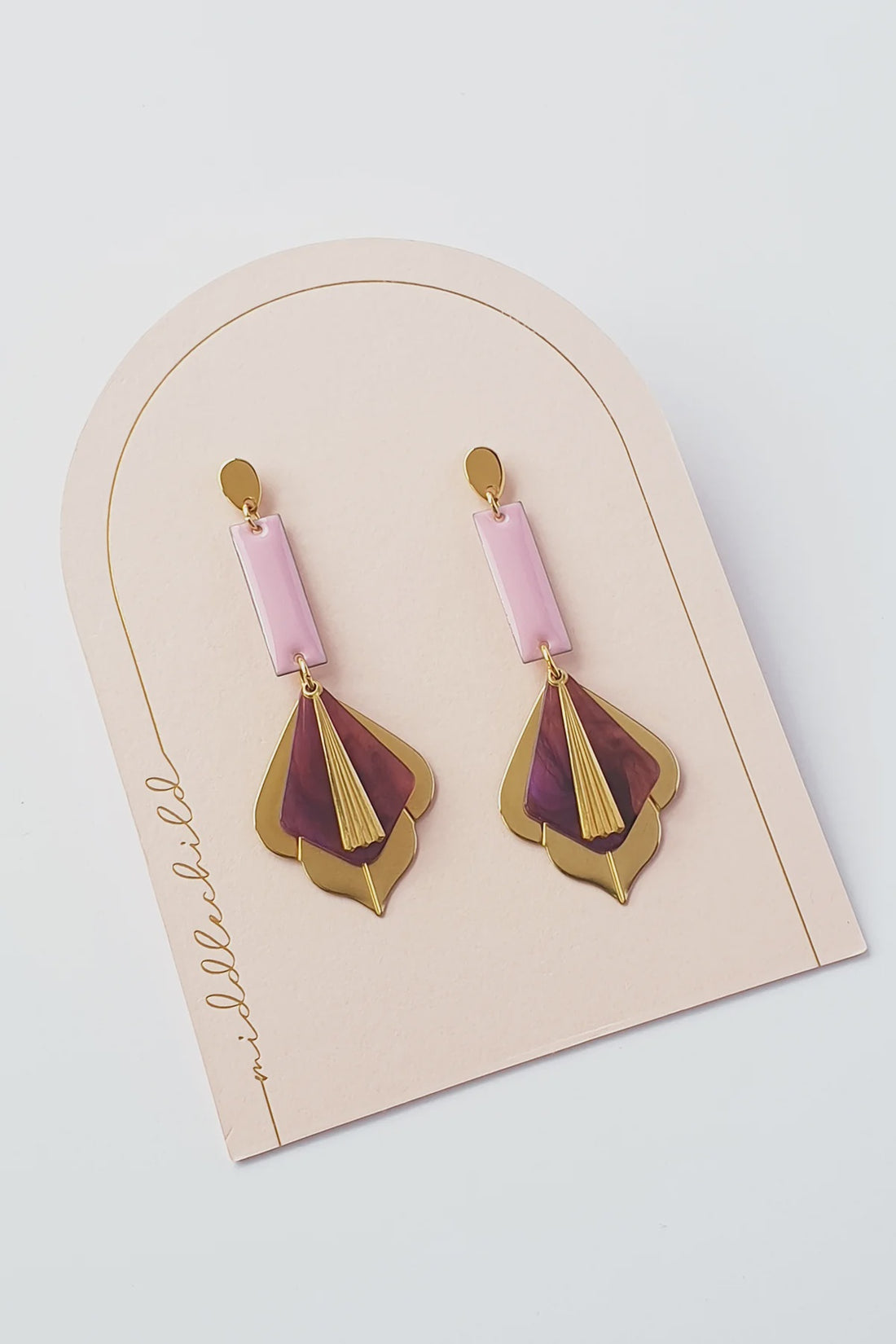 Recital Earrings - Purple