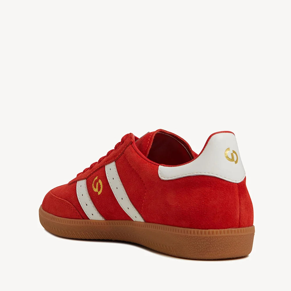 2001 Parallel Sneaker - Aurora Red Suede