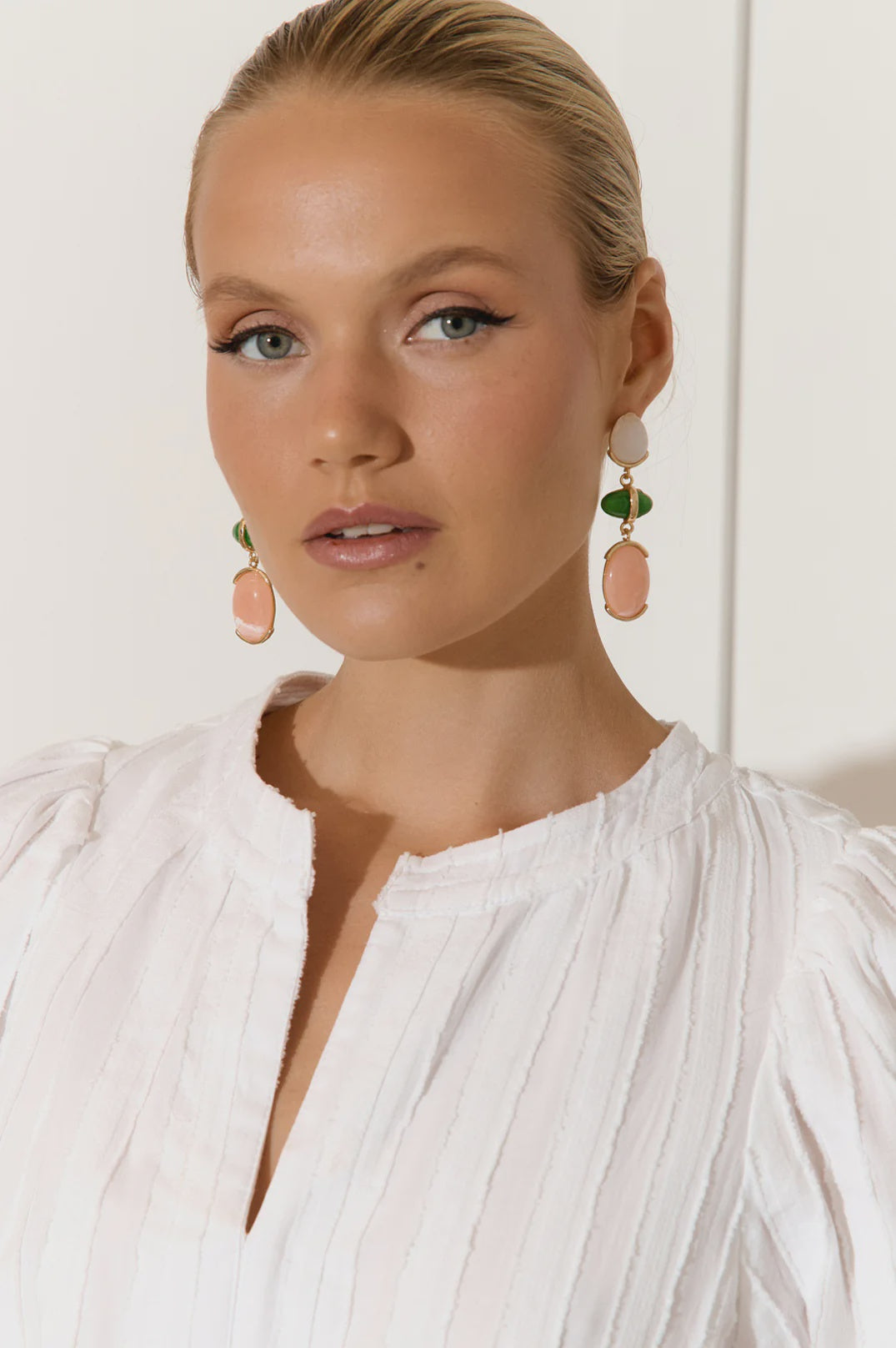 Resin Trio Drop Earrings