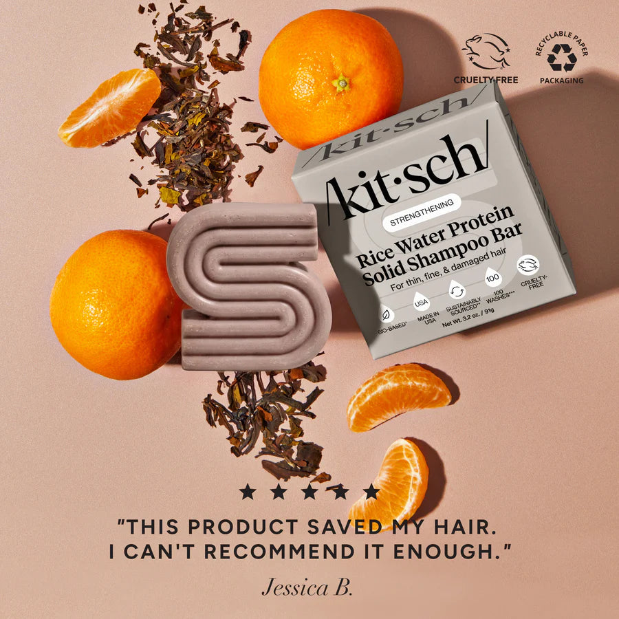Rice Water Shampoo &amp; Conditioner Bar Combo for Hair Growth