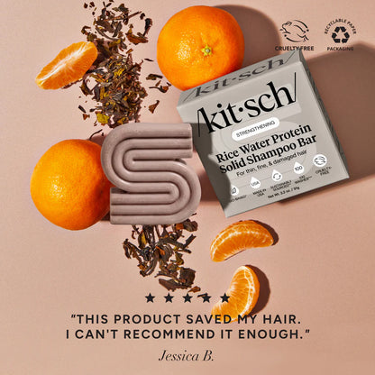 Rice Water Shampoo &amp; Conditioner Bar Combo for Hair Growth