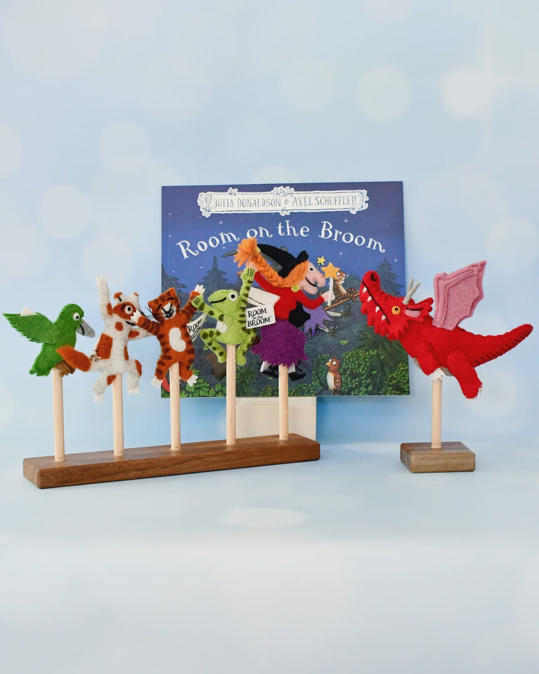 The Room on the Broom Finger Puppet Set