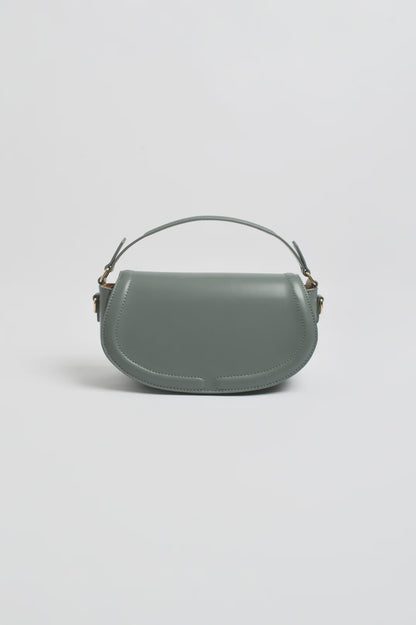 Rosalie Rounded Foldover Small Bag - Dusty Sage
