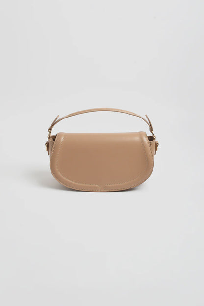 Rosalie Rounded Foldover Small Bag - Camel