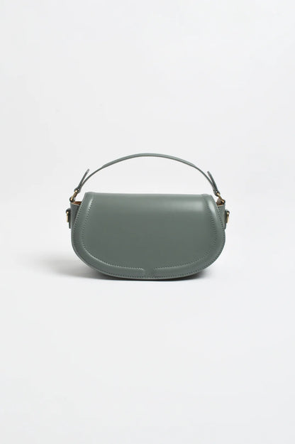 Rosalie Rounded Foldover Small Bag - Dusty Sage