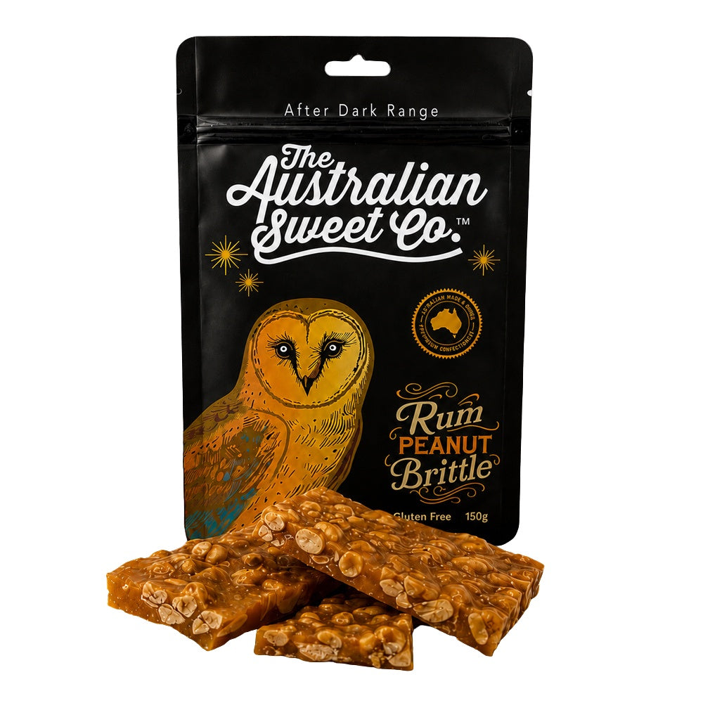 Australian Sweet Co Rum Peanut Brittle 150g
