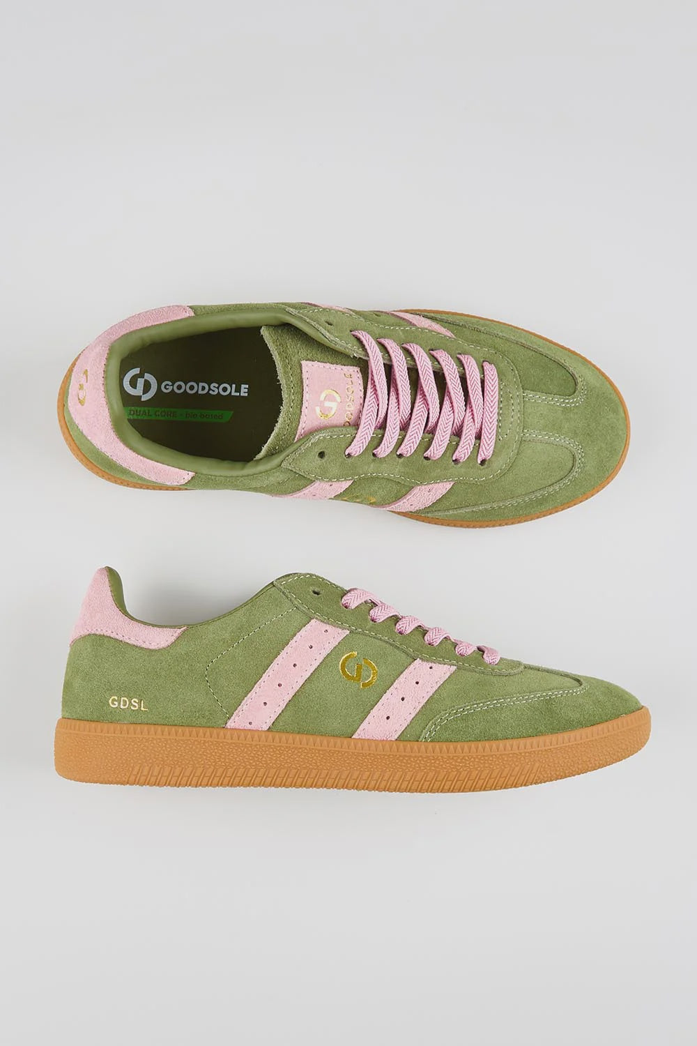 2001 Parallel Sneaker - Sage/Pink Suede