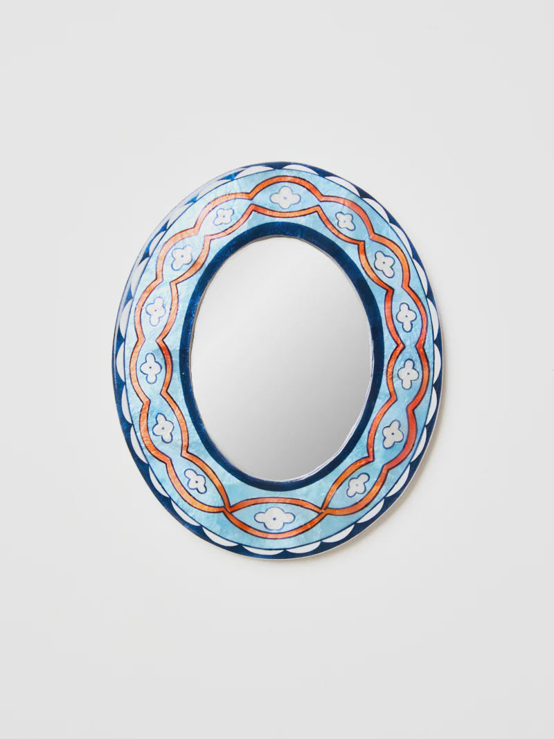Samira Mirror - Blue Waves