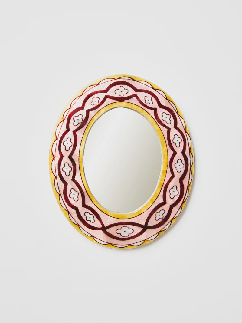 Samira Mirror - Pink Waves