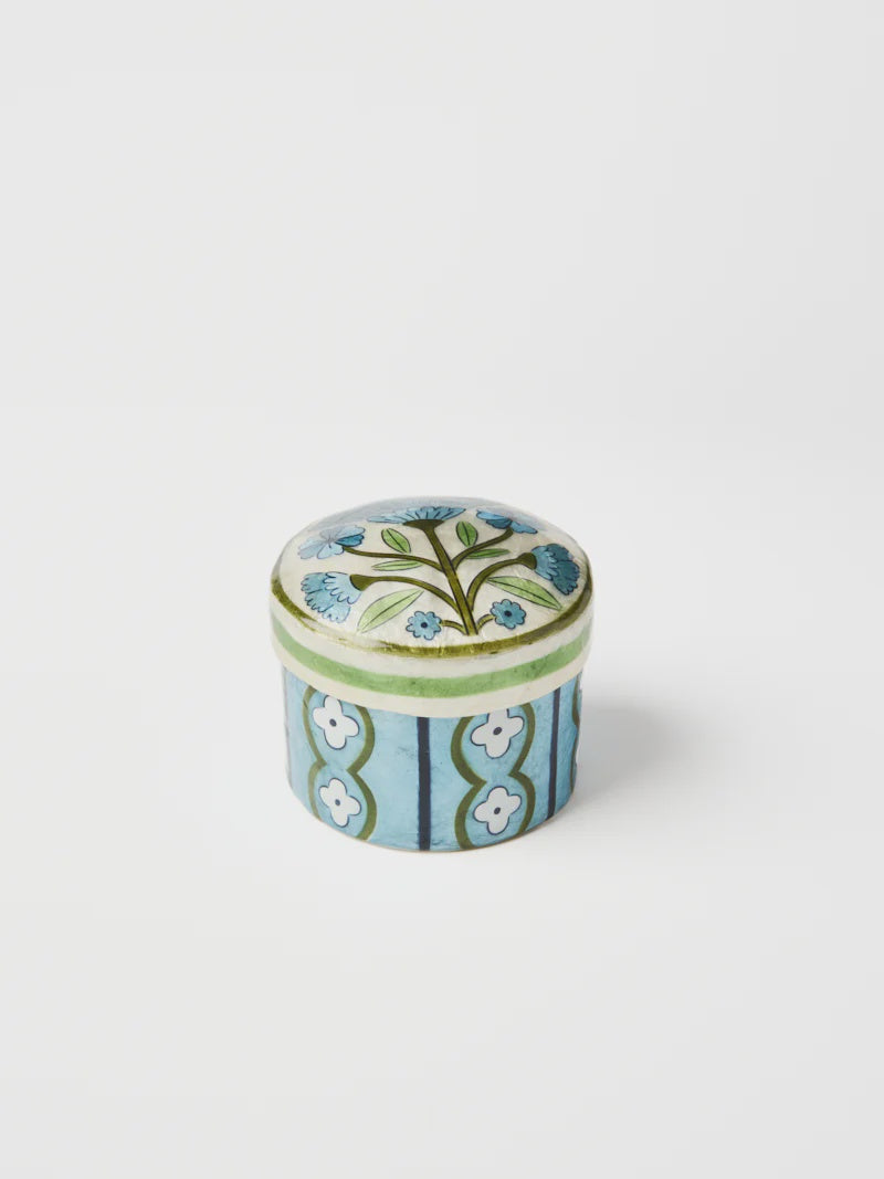 Samira Short Box Blue Flower