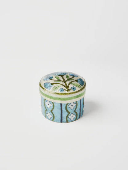 Samira Short Box Blue Flower