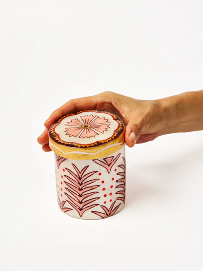 Samira Tall Box - Pink Flower