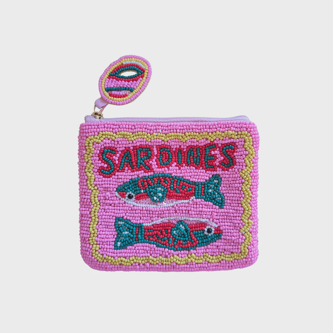 Sardines Beaded Clutch Purse