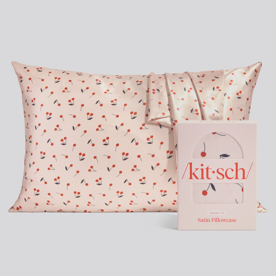 Satin Pillowcase - Cherry