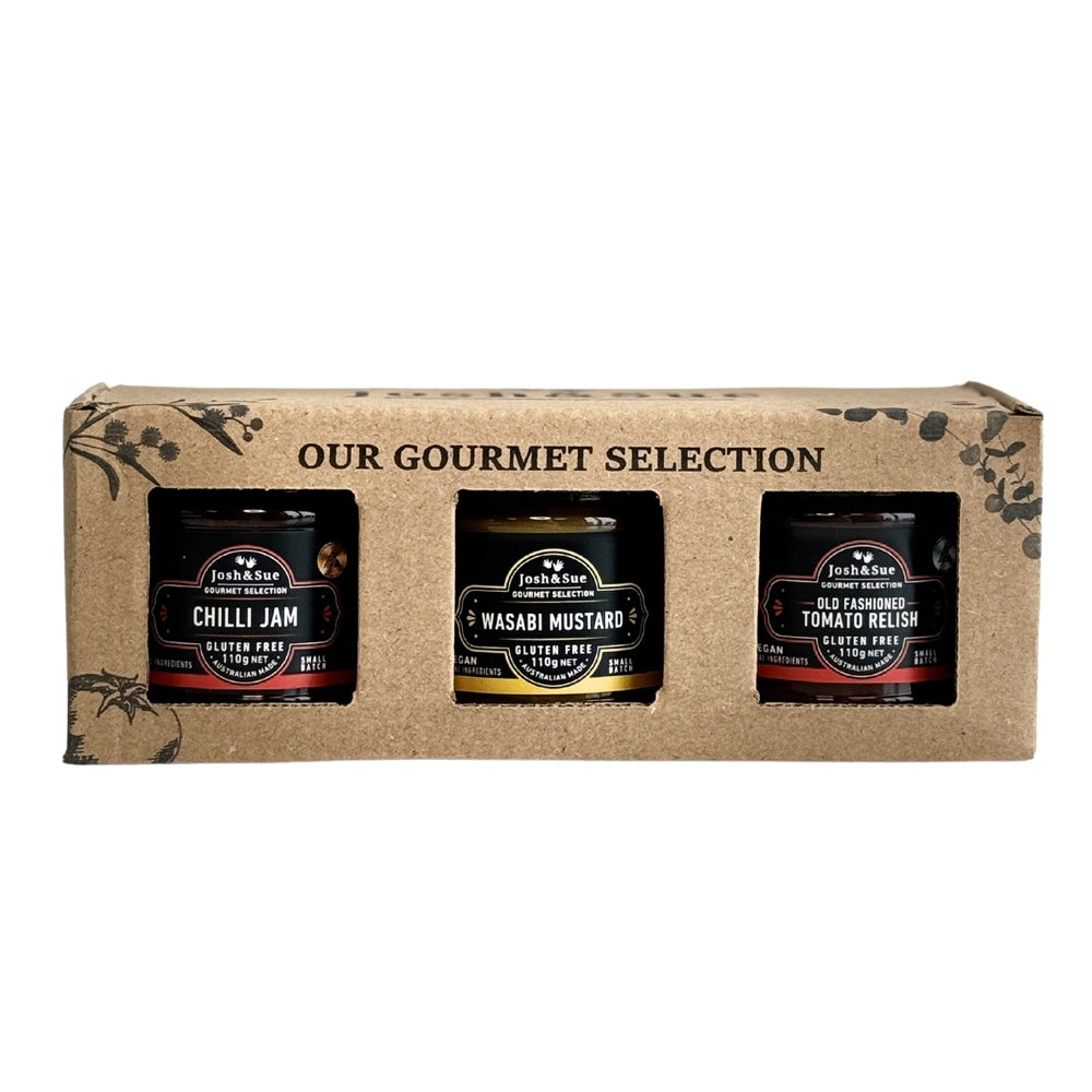 Josh and Sue Mini Savoury Gift Pack - 3x110g