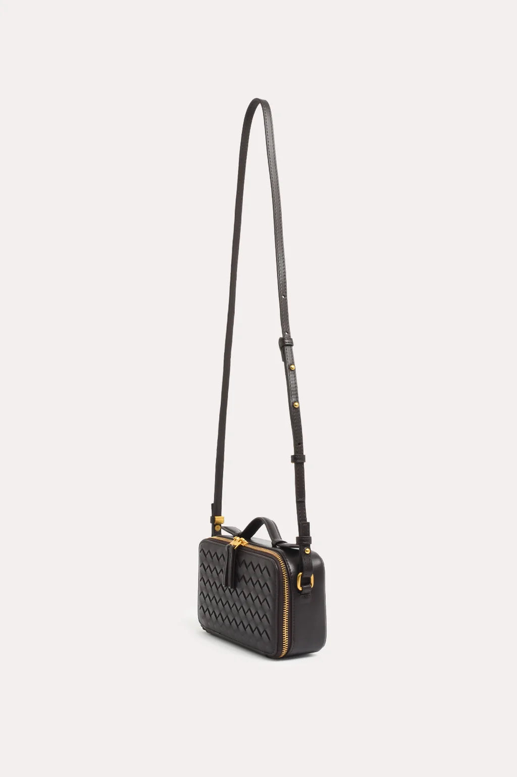 Sawyer Plaited Crossbody Bag - Chocolate