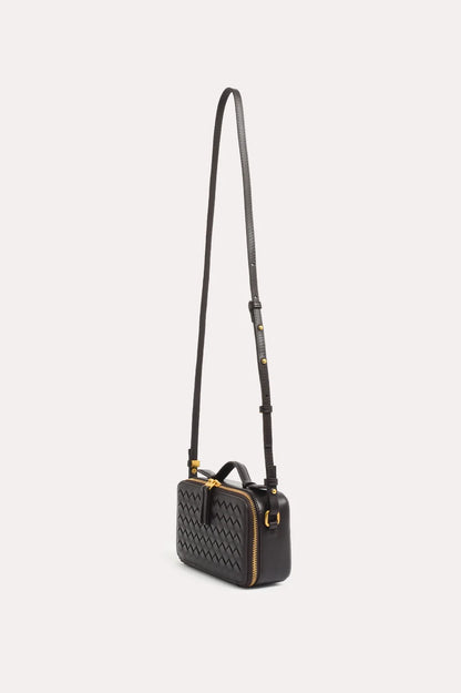 Sawyer Plaited Crossbody Bag - Chocolate