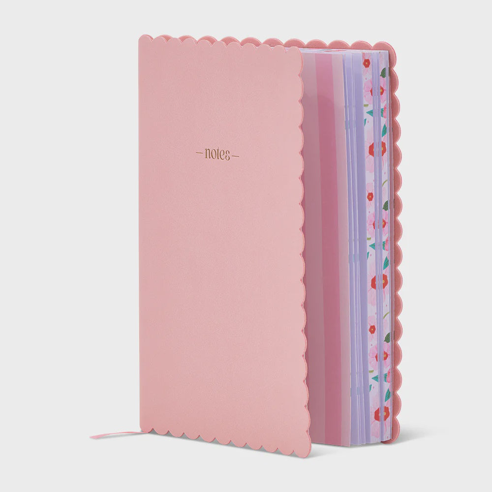 Pink Scallop Notes Journal