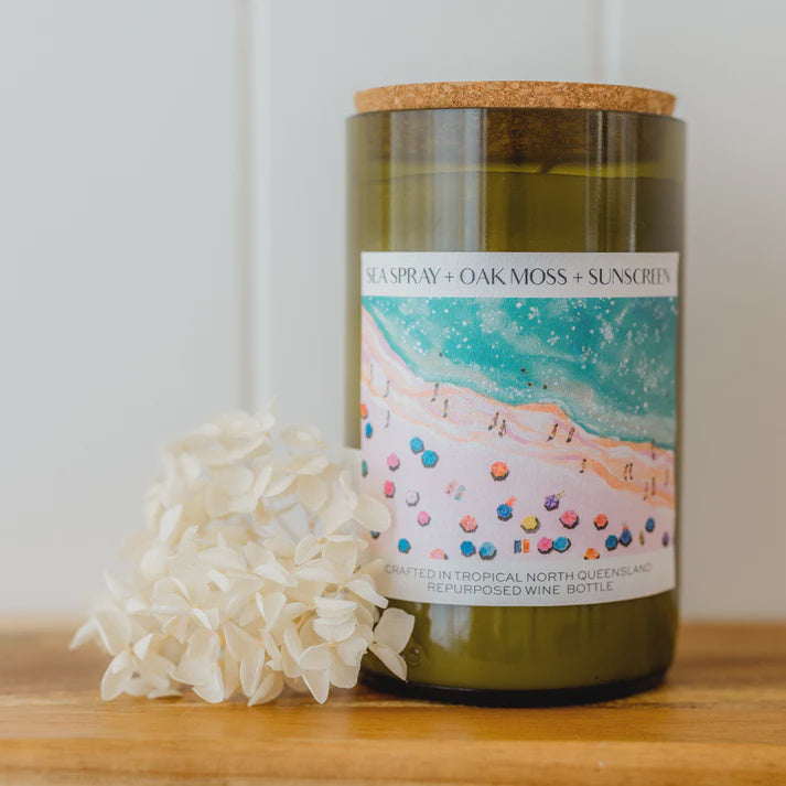 Sea Spray + Oak Moss + Sunscreen Coco Soy Candle
