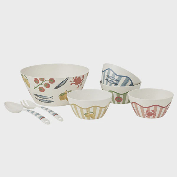 Sicily Bamboo Fibre Salad Set