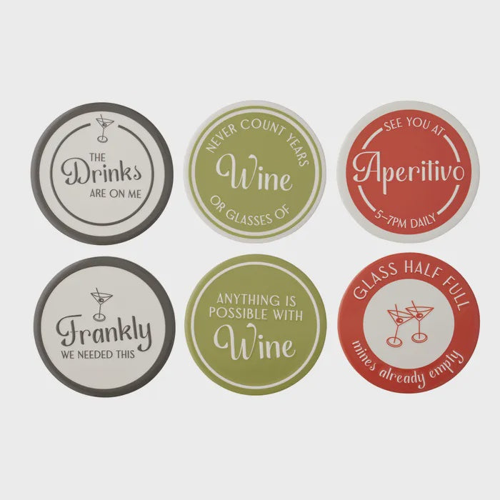 Social Club Ceramic Coasters