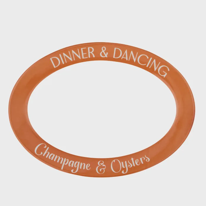 Social Ceramic Oval Platter