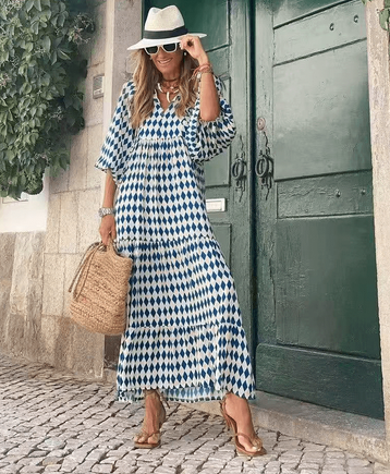 Solana Dress - Blue