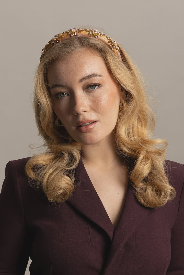 Soleil Headband - Gold Amber