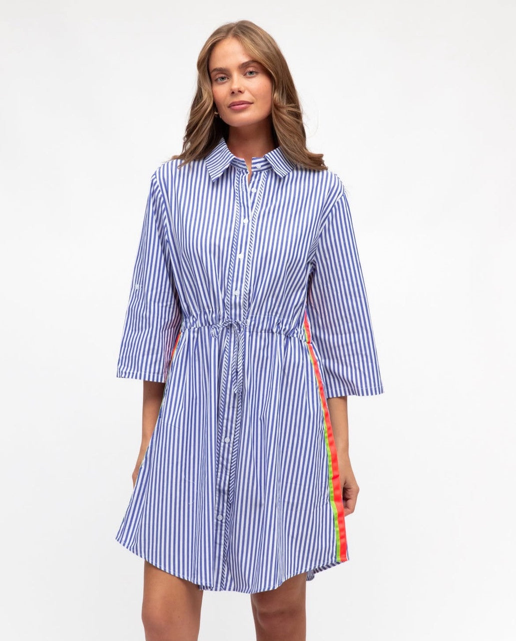 Stella Striped Shirt Dress