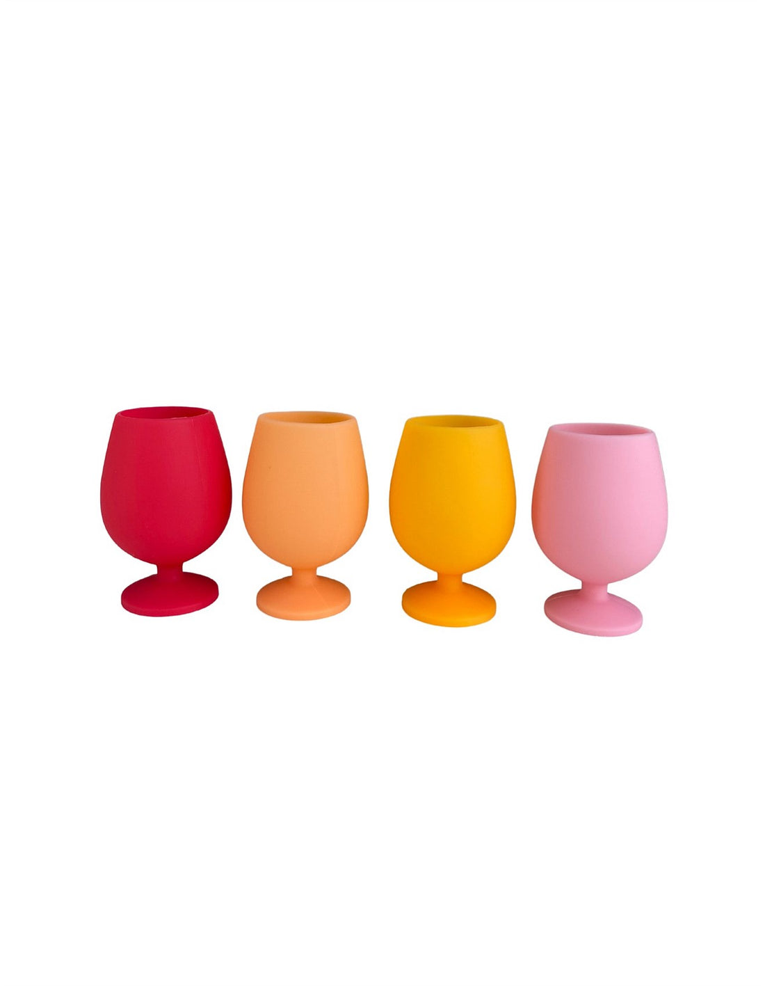 Stemm Silicone Wine Glasses - Sunset Set of 4