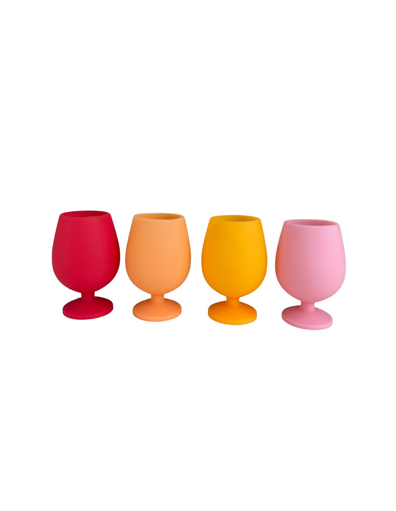 Stemm Silicone Wine Glasses - Sunset Set of 4