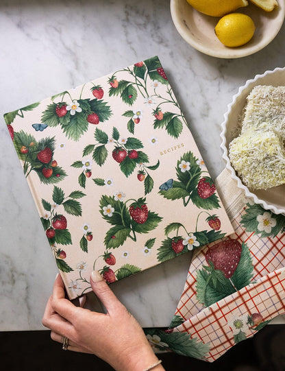 Heirloom Recipe Book Journal - Strawberries