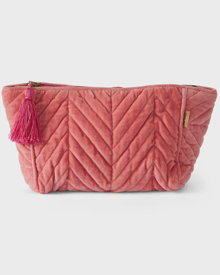 Strawberry Velvet Toiletry Bag