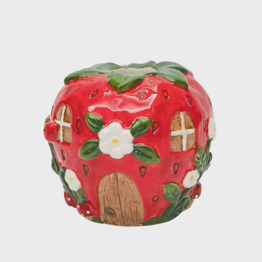 Strawberry House Bud Vase 10cm