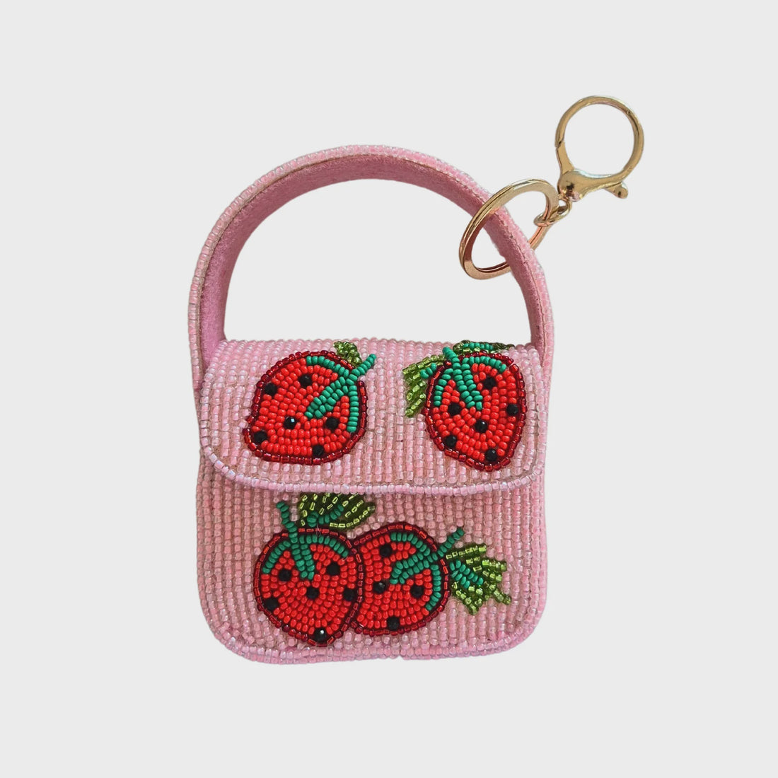Strawberry Mini Bag Keychain