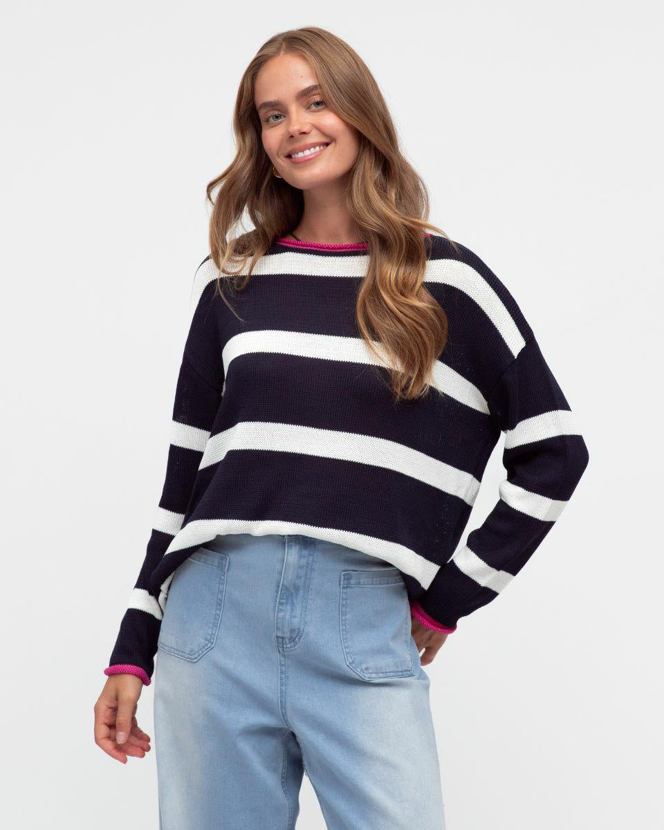 Stripe Tipped Jumper