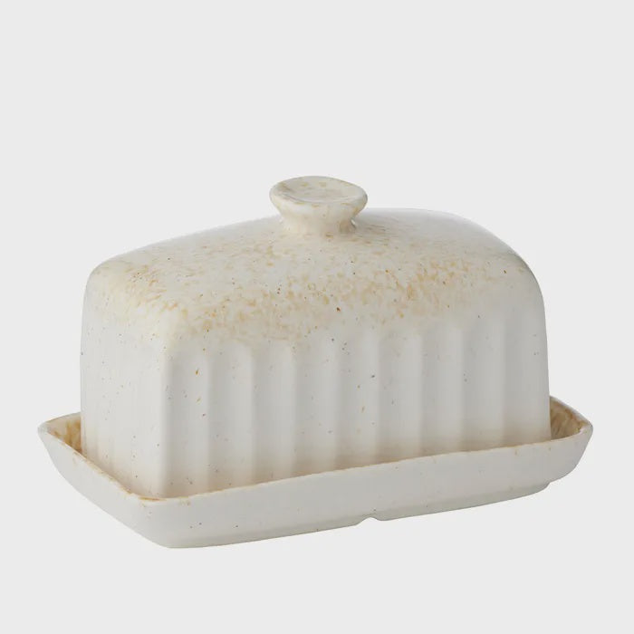 Studio Ceramic Butter Dish - Nougat