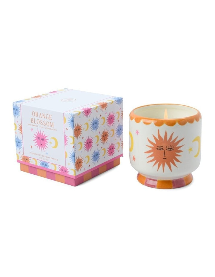 Sun Ceramic Candle - Orange Blossom