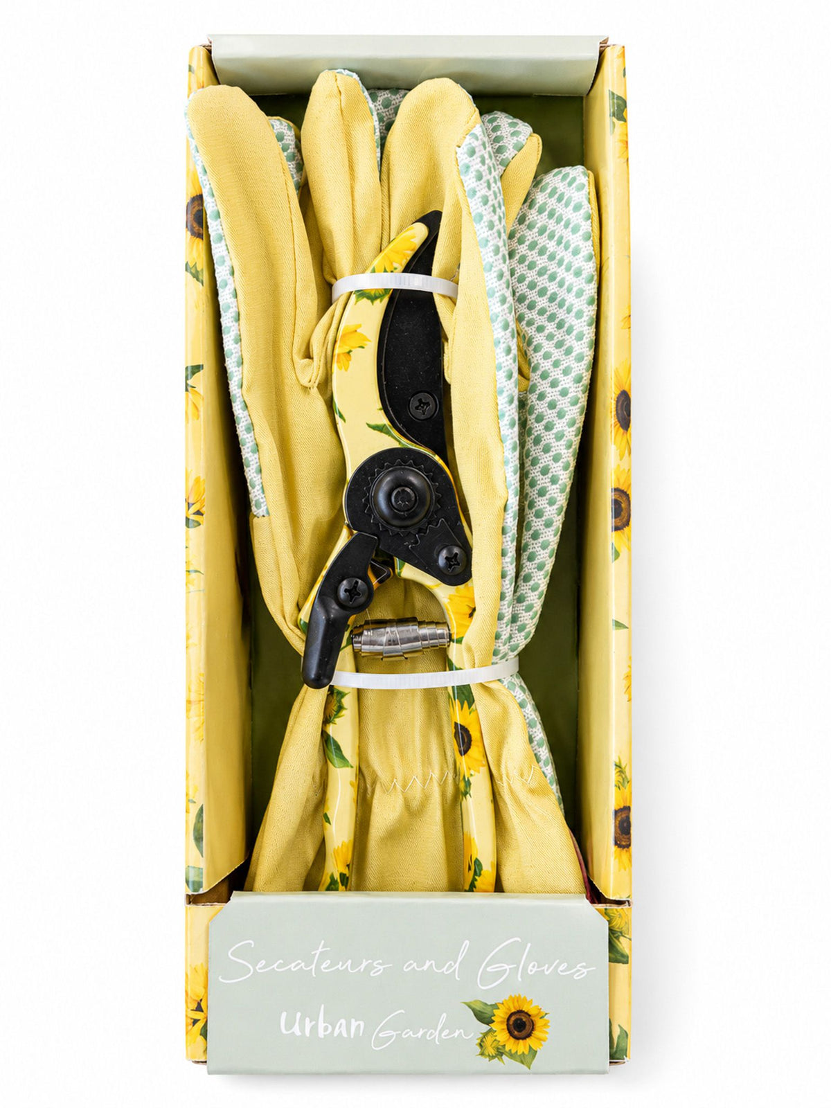 Sunflowers Secateurs &amp; Gloves Set