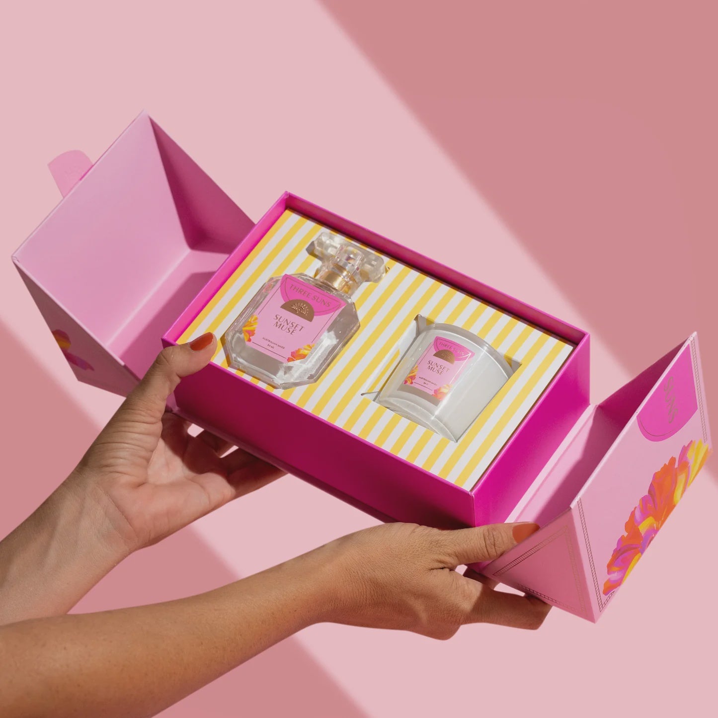 Sunset Muse Candle &amp; Perfume Gift Set