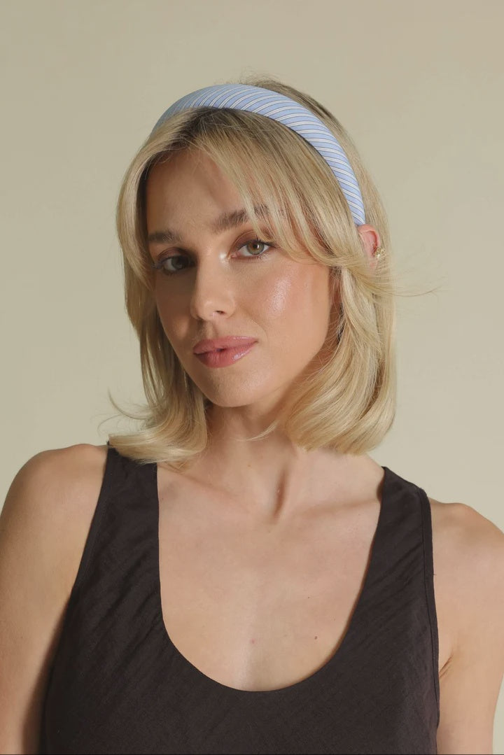 Sutton Headband - Blue Stripe