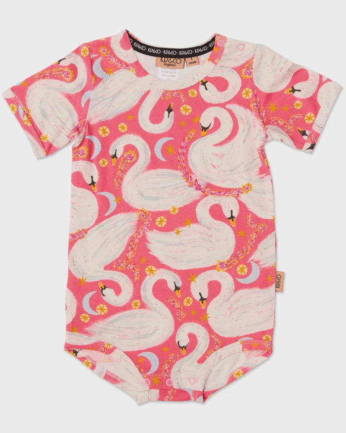 Swanette Organic Short Sleeve Romper