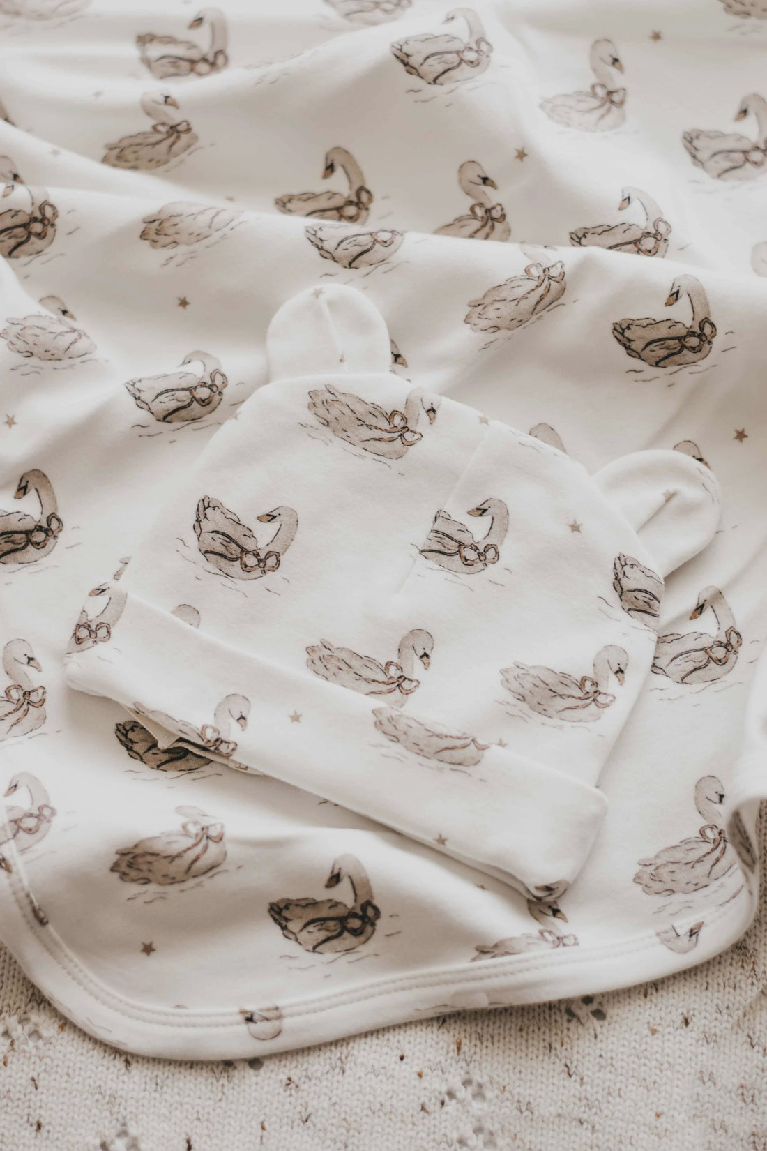 Sienna Swan Jersey Swaddle